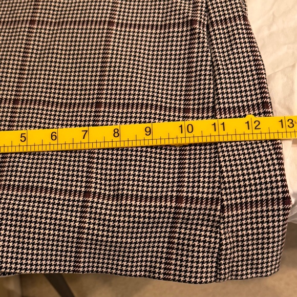 Studio by Torrid A-Line Flare Trouser Pants 28R Glen Plaid Stretch Work Slacks - Picture 5 of 13